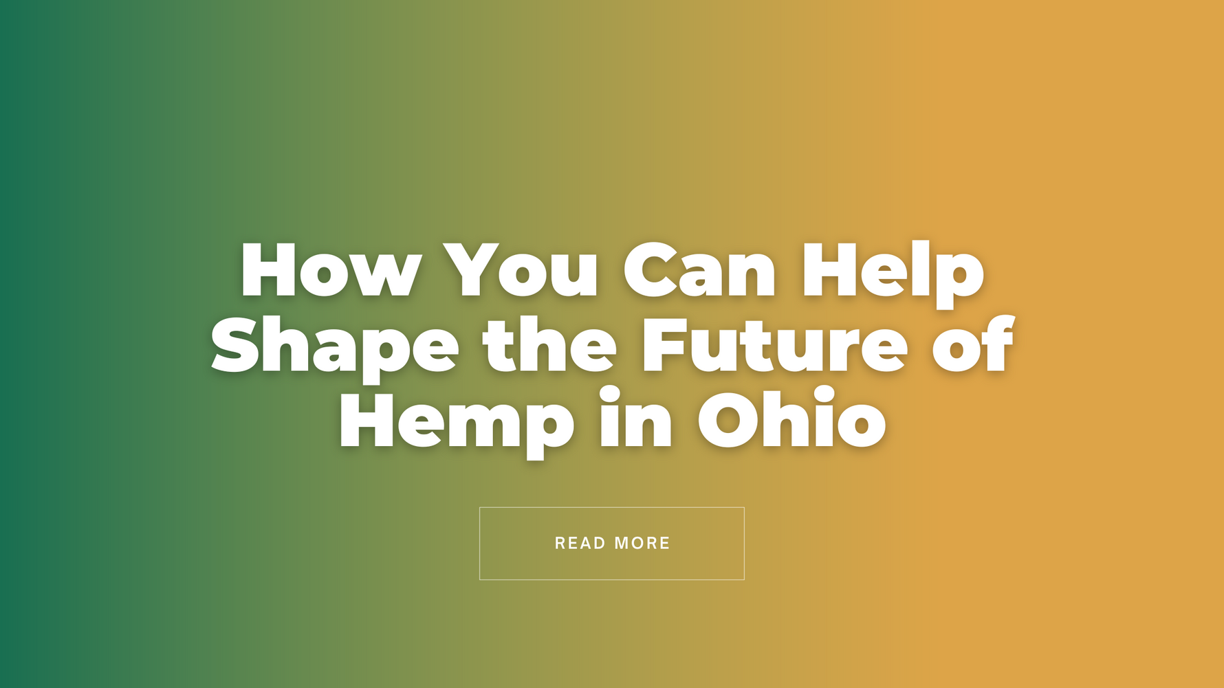 How You Can Help Shape the Future of Hemp in Ohio